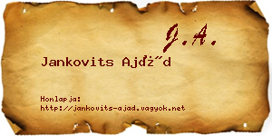 Jankovits Ajád névjegykártya